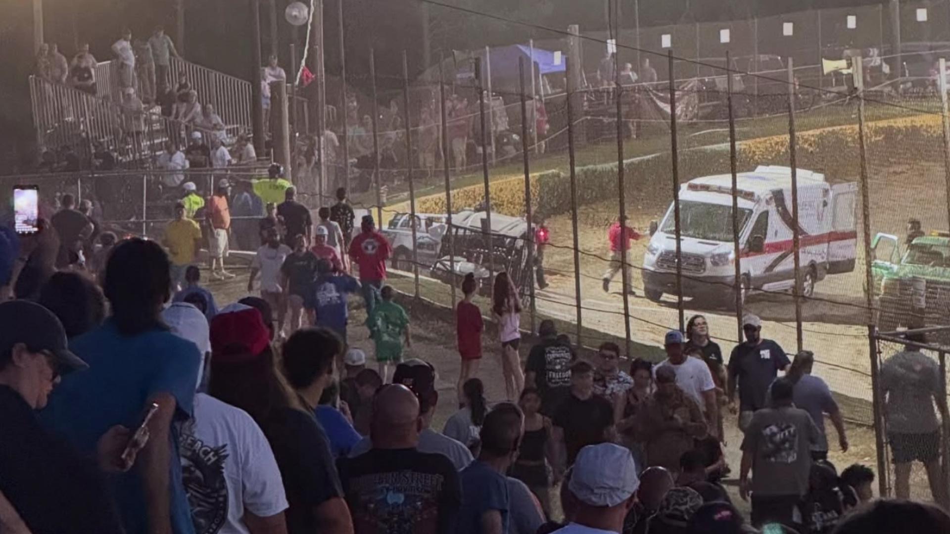 The incident happened Saturday night.