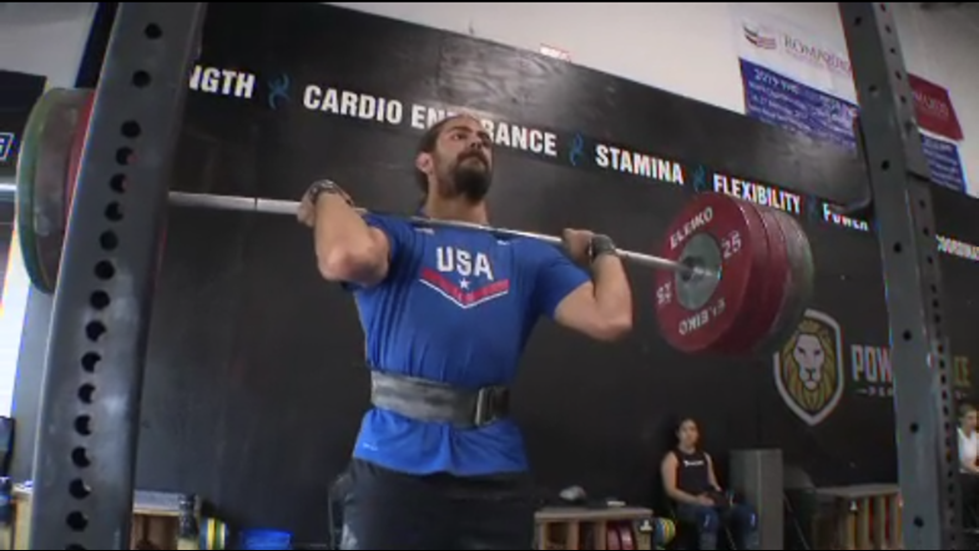 Olympian Harrison Maurus has spent the last decade weightlifting and training his body, but underneath the 177 pounds of muscle, there's a trained gymnast.