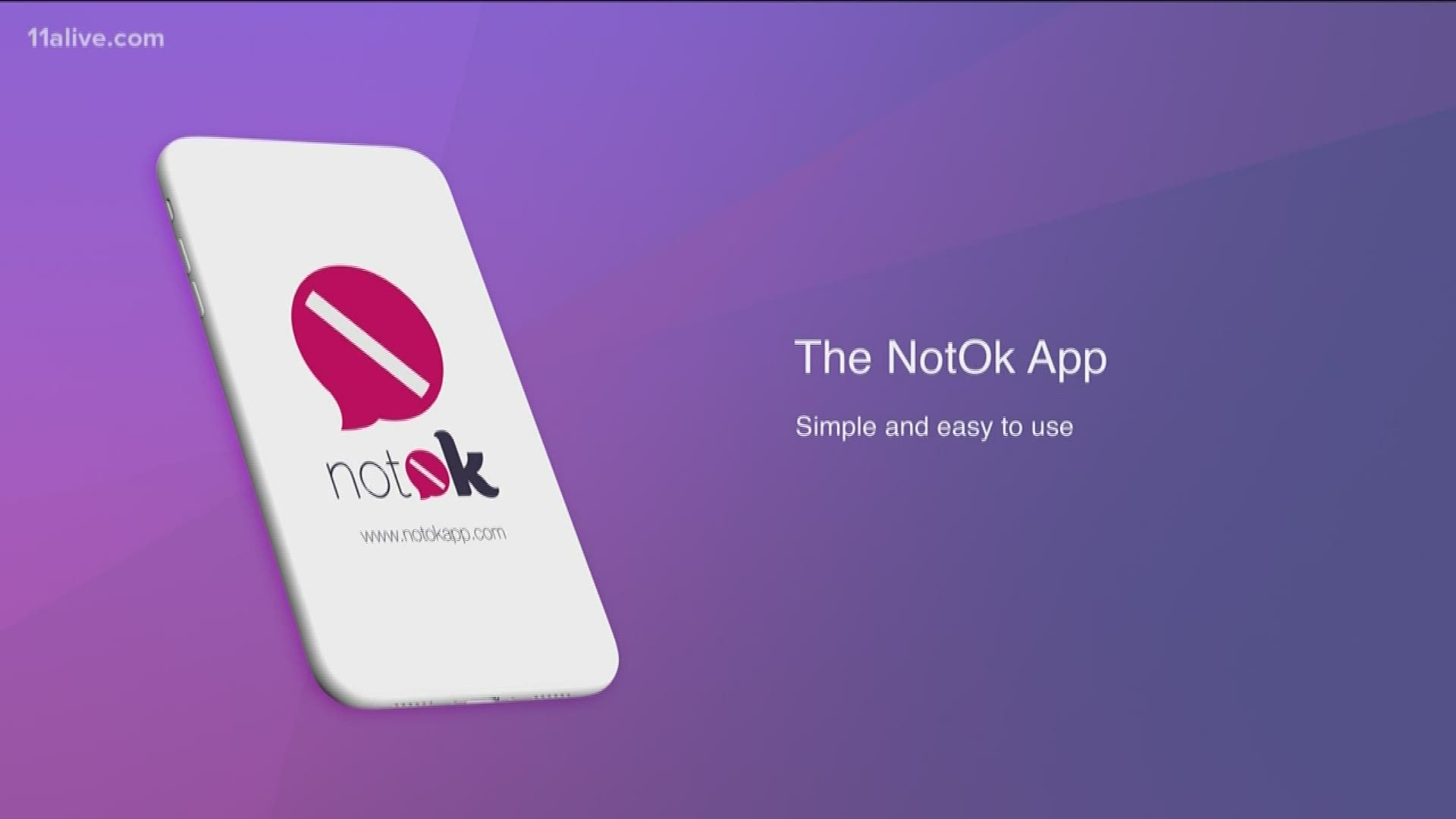 The notOK App was created by Hannah and Charlie Lucas, after Hannah attempted to take her own life.
