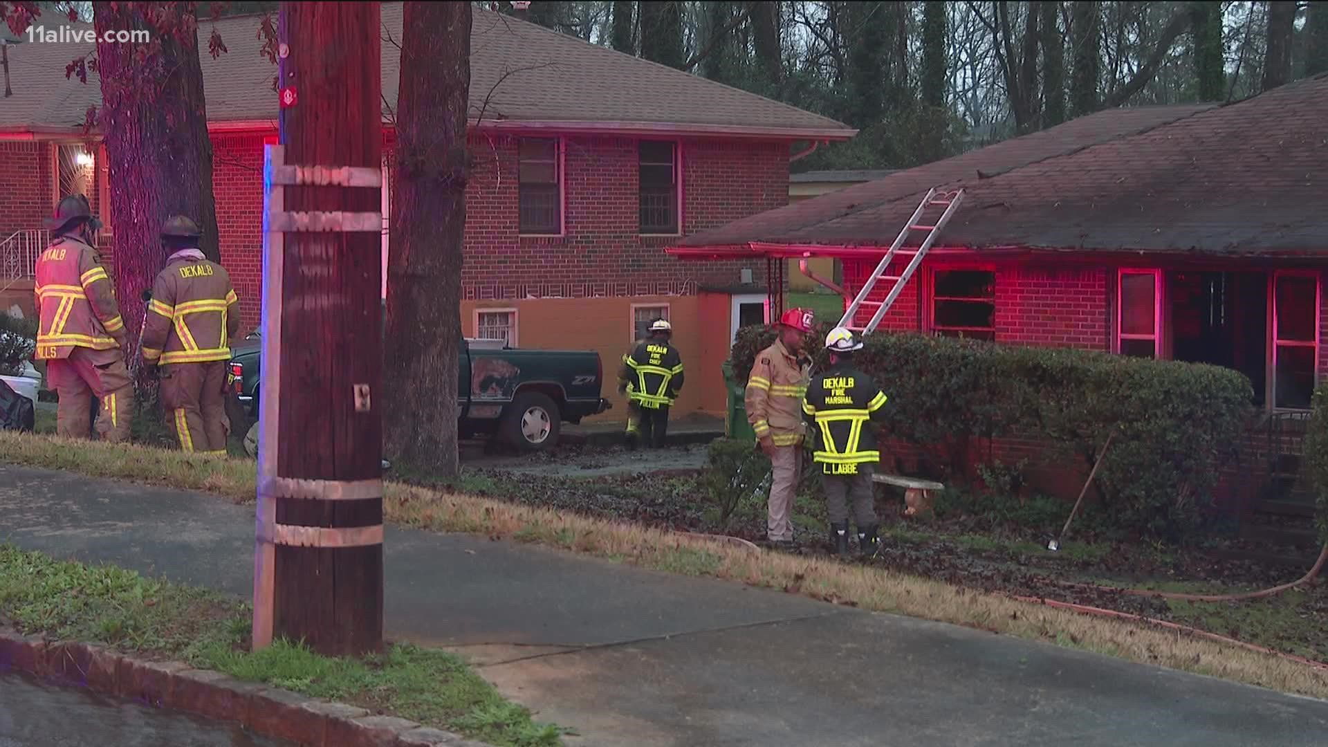 According to officials, the fire happened at a home at the 1600-block of Flintwood Drive SE.