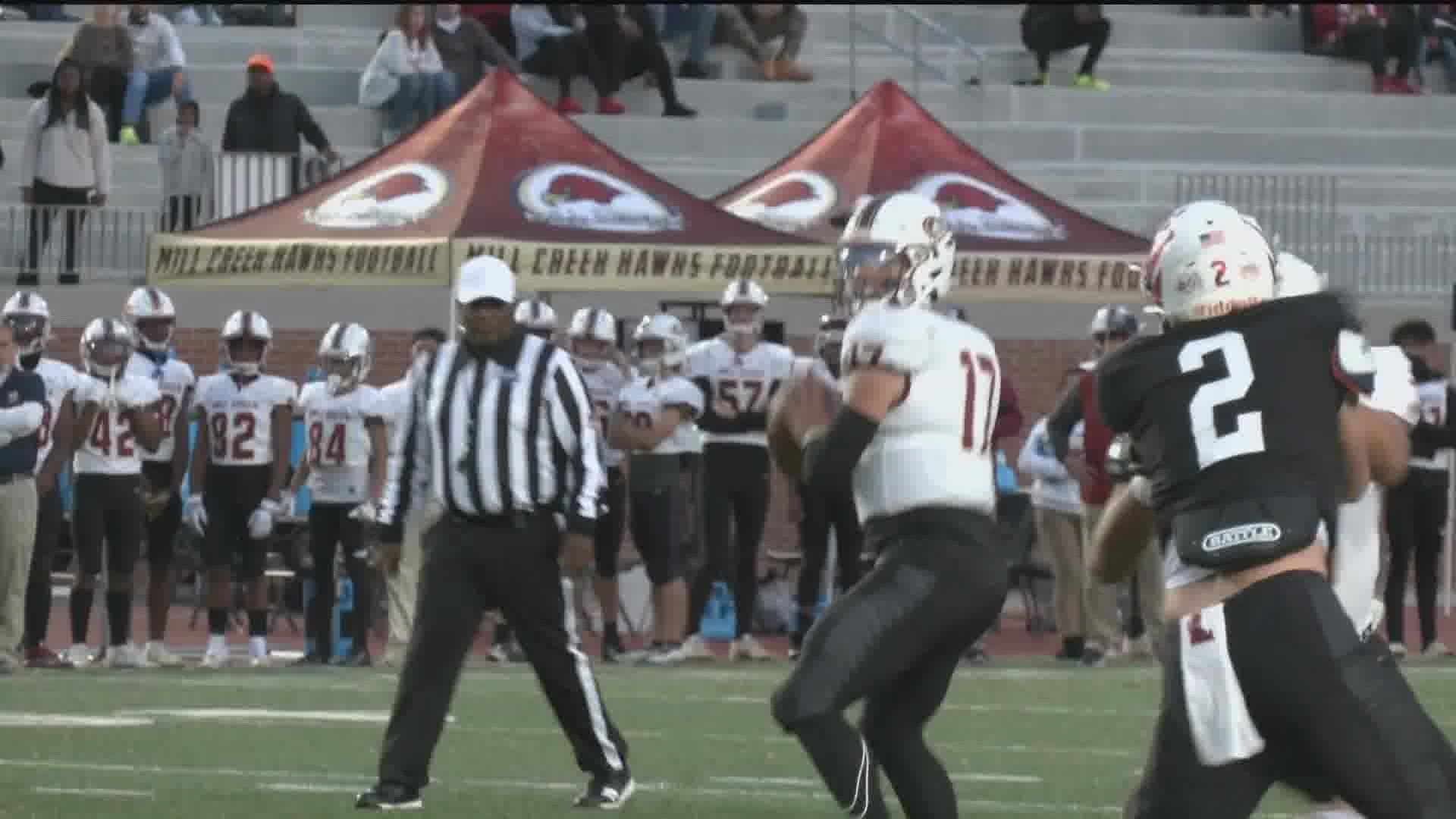 Mill Creek blows out Milton by a final score of 48-14 win to advance to their first ever state title game.