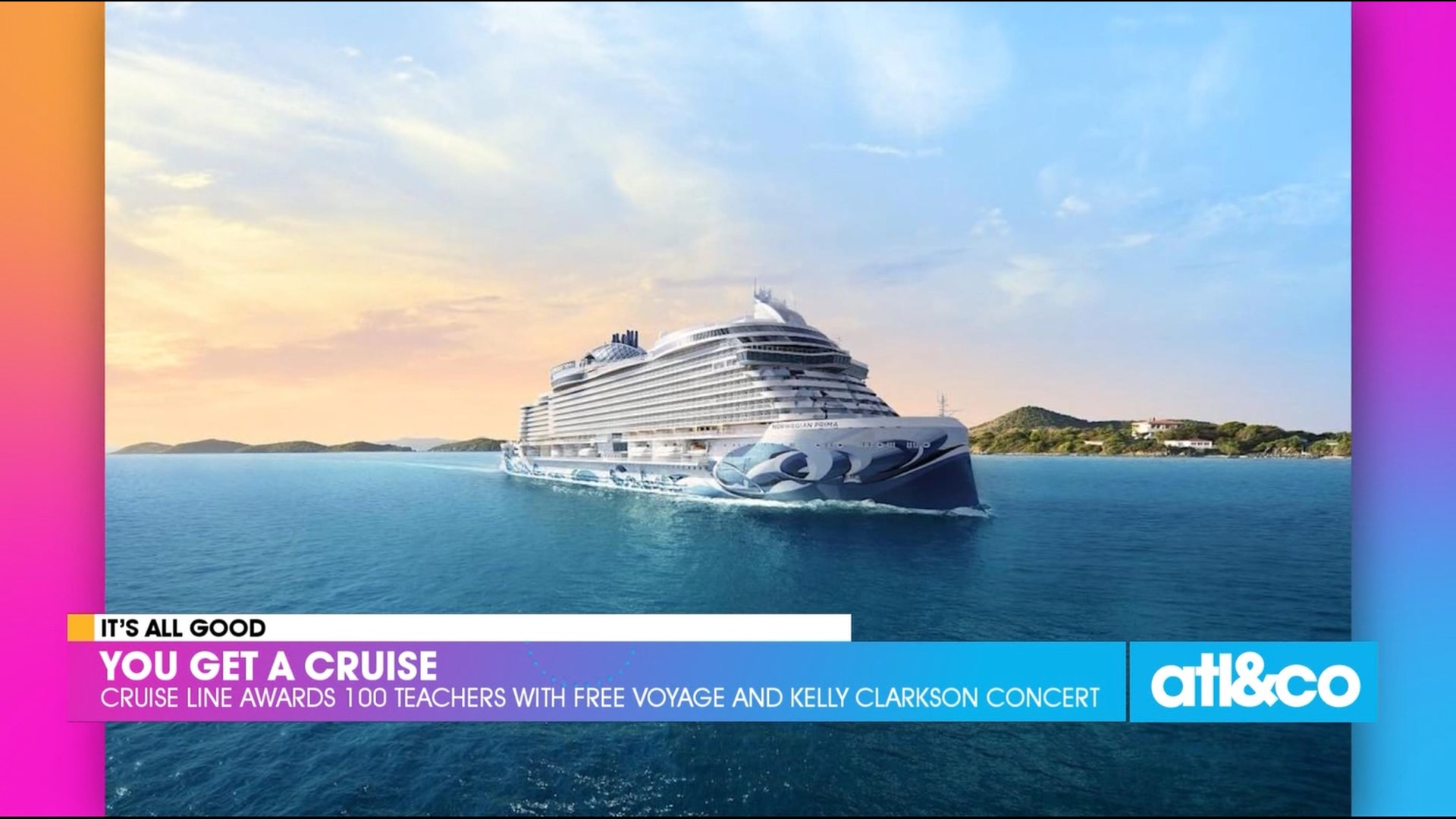 Norwegian's giving joy! 100 hardworking teachers are getting some "extra credit" with a free cruise trip AND a special concert from Kelly Clarkson.