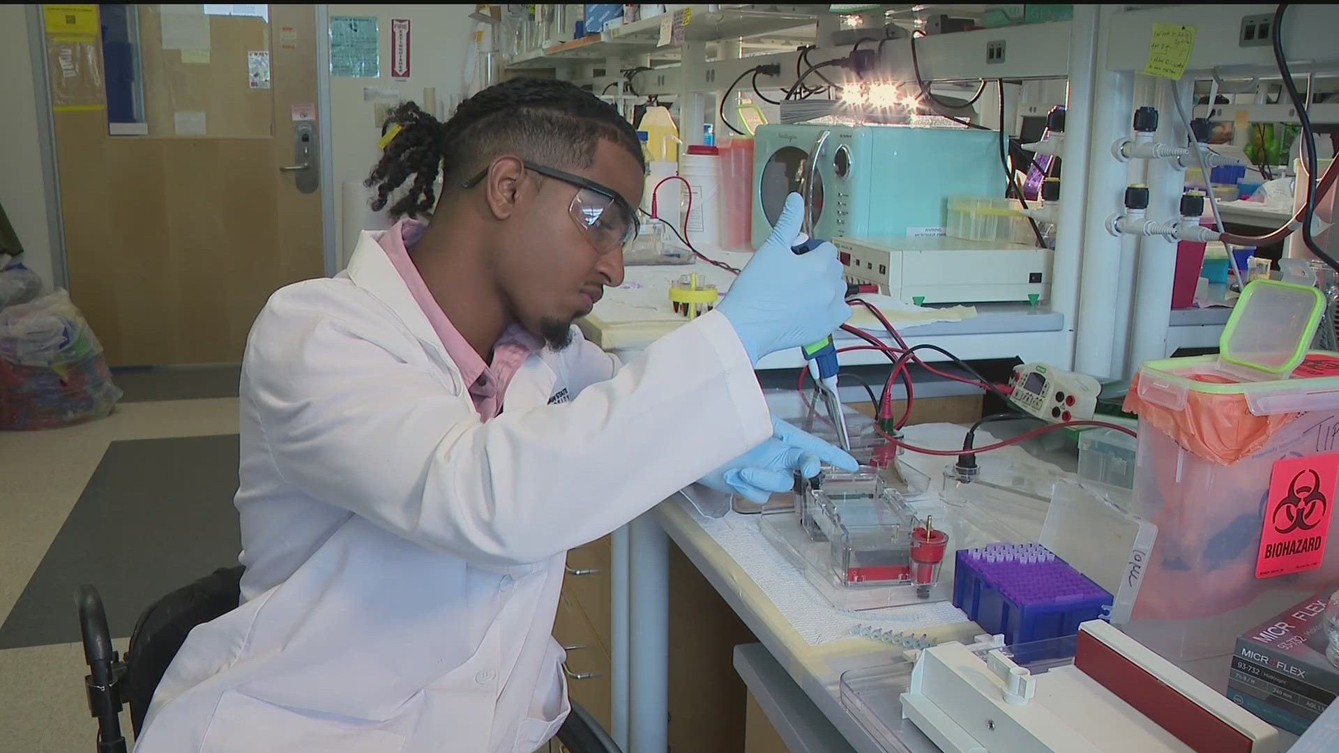 After suffering devastating car accident at just 16 years old, Heru Crooks is determined to find a cure to paralysis.