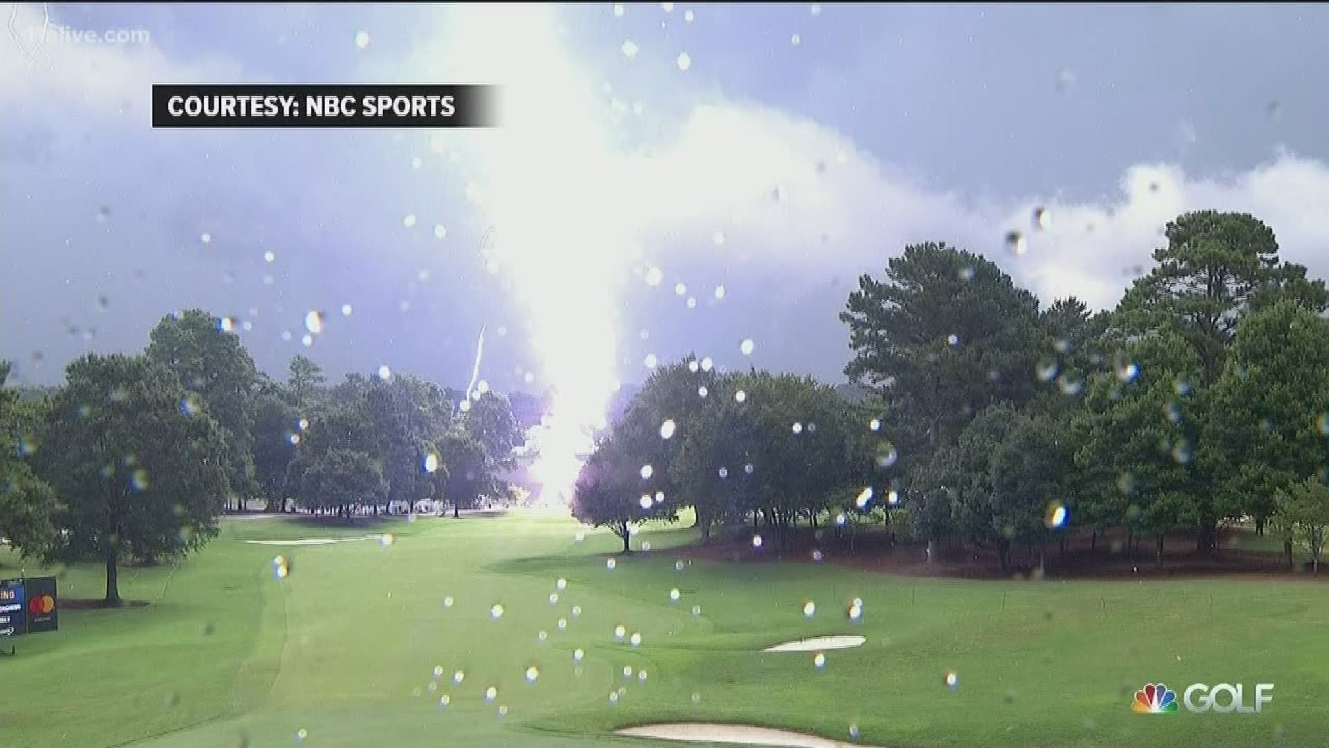 After Saturday afternoon's storms produced a lightning strike that injured six people, including a 12-year-old child, at the PGA TOUR Championship in Atlanta, spectators returned to the East Lake Golf Club Sunday morning, ready for more professional golf.