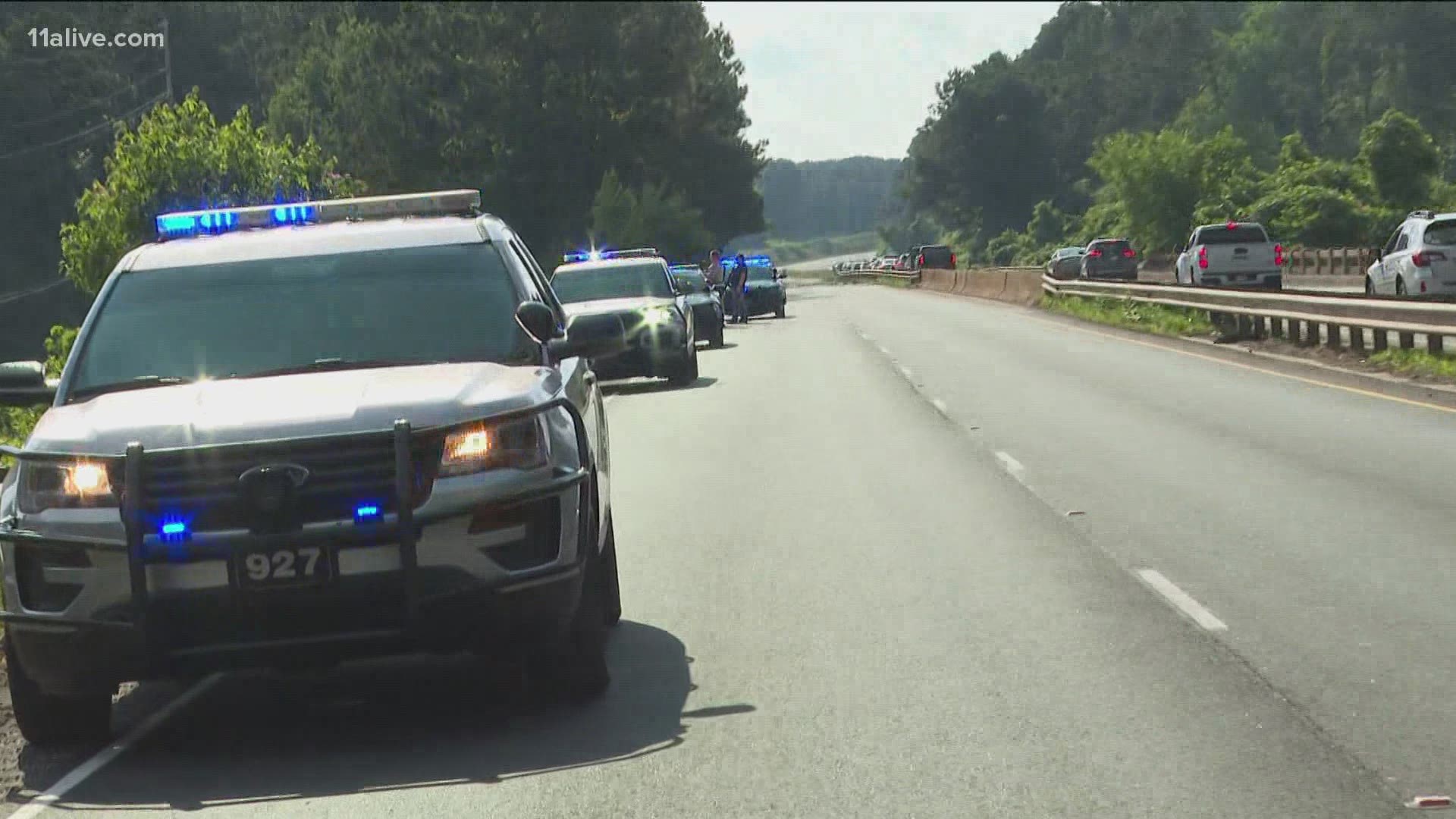 Cobb Police say an officer has been injured after a shooting on Sunday afternoon.