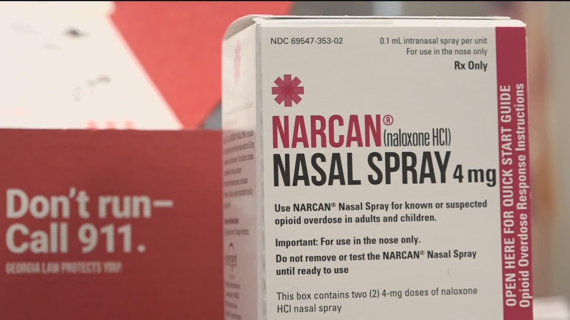 The announcement comes months after the nasal spray was approved for over-the-counter use by the U.S. Food and Drug Administration.