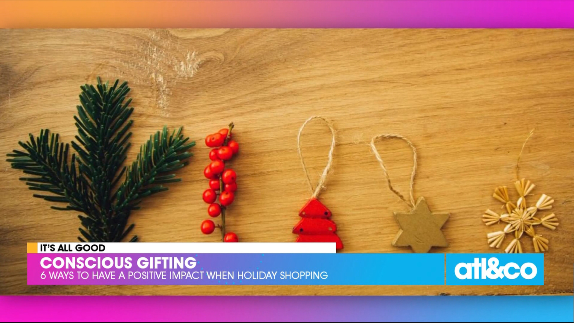 Cara shares ways to make a positive impact when holiday shopping.