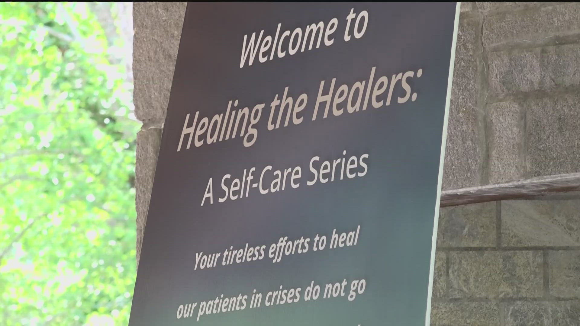 The event was aimed at giving healthcare workers a much-needed break.