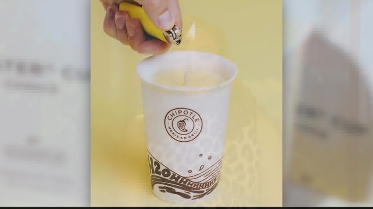 Chipotle starts selling lemonade scented candle in 'water cup'