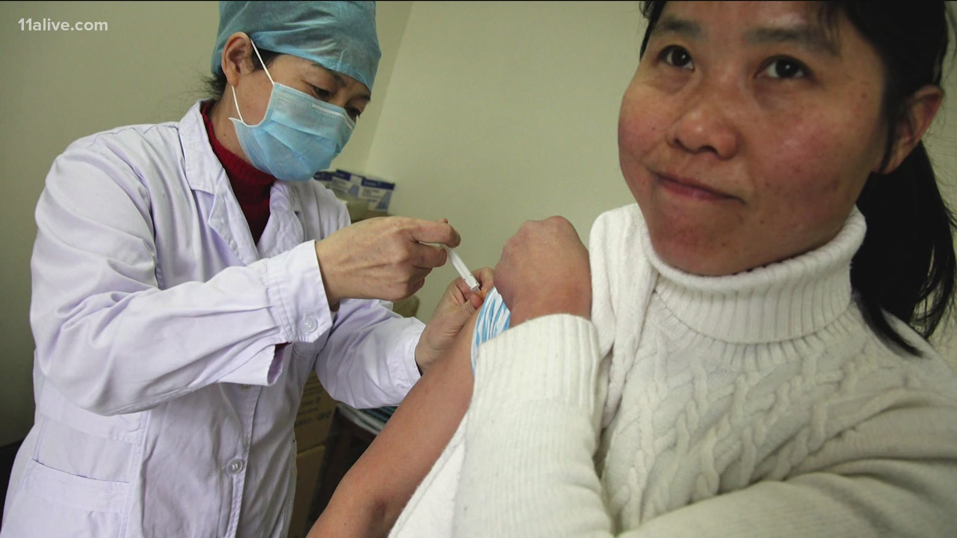 The first doses of a swine flu vaccine was available in a little over five months.