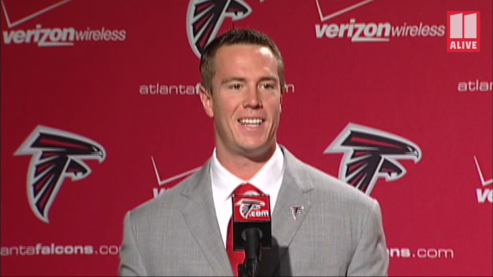 Take a look back at Matt Ryan as he was introduced to the Atlanta Falcons following the 2008 NFL Draft.