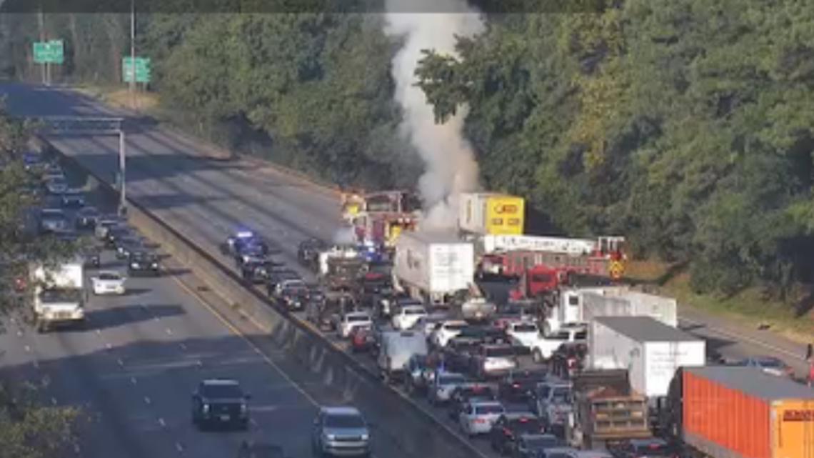 I 285 traffic DeKalb lanes closed after truck fire | 11alive.com