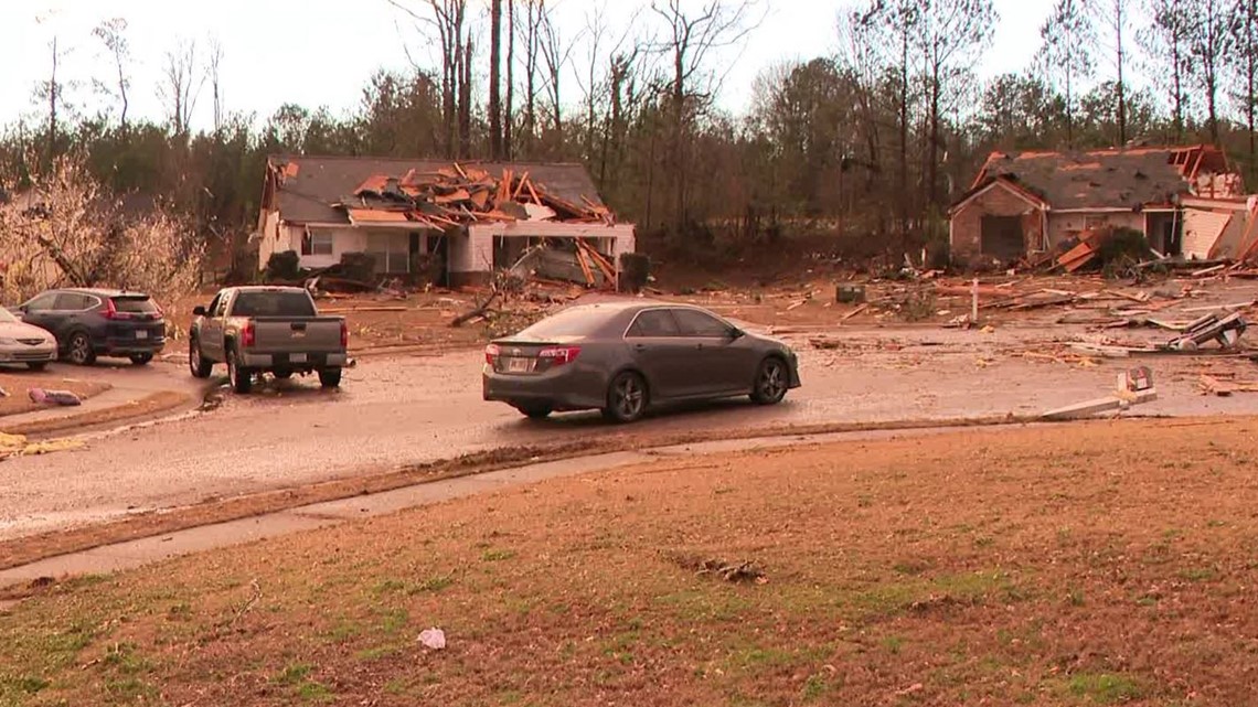 tornadoes Areas confirmed by National Weather Service