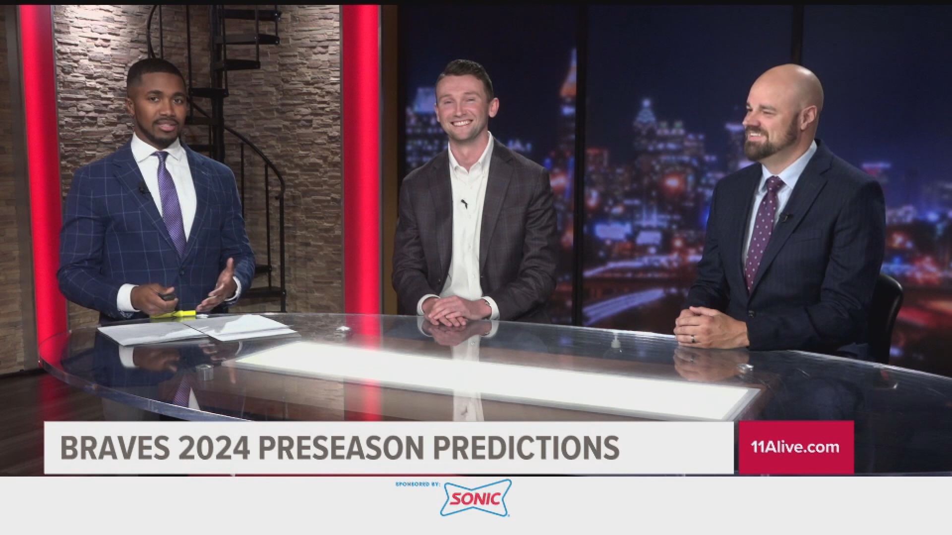 11Alive's Reggie Chatman and Reeves Jackson, along with 92.9 The Game's Grant McAuley got together to make some predictions for the Braves this season.