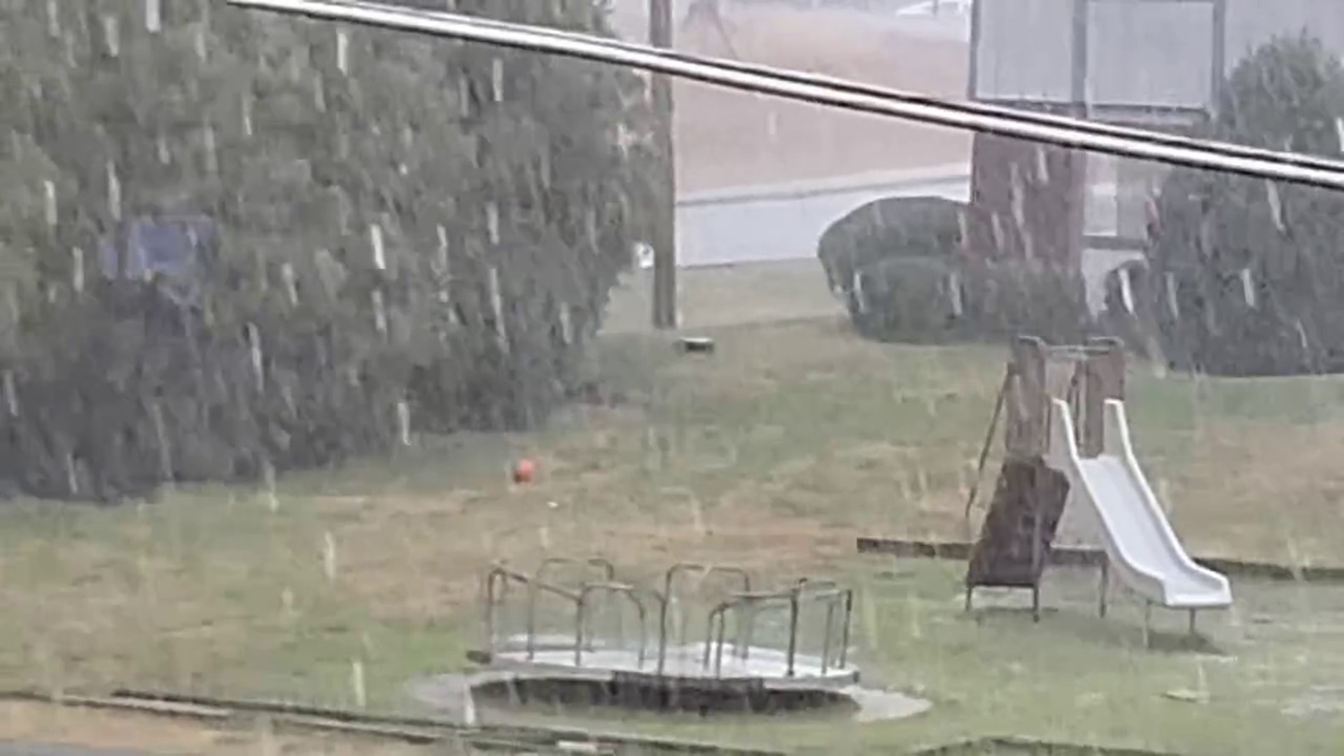 Heavy downpours in Calhoun (Robin Lee / 11Alive StormTrackers)