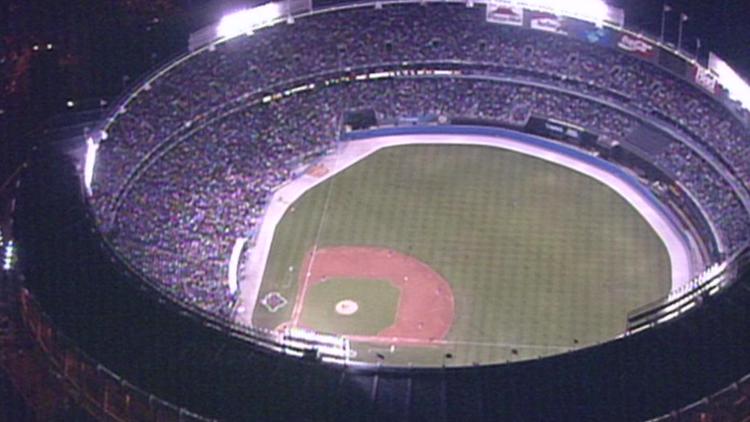 Atlanta Braves final out during 1995 World Series at Fulton County Stadium