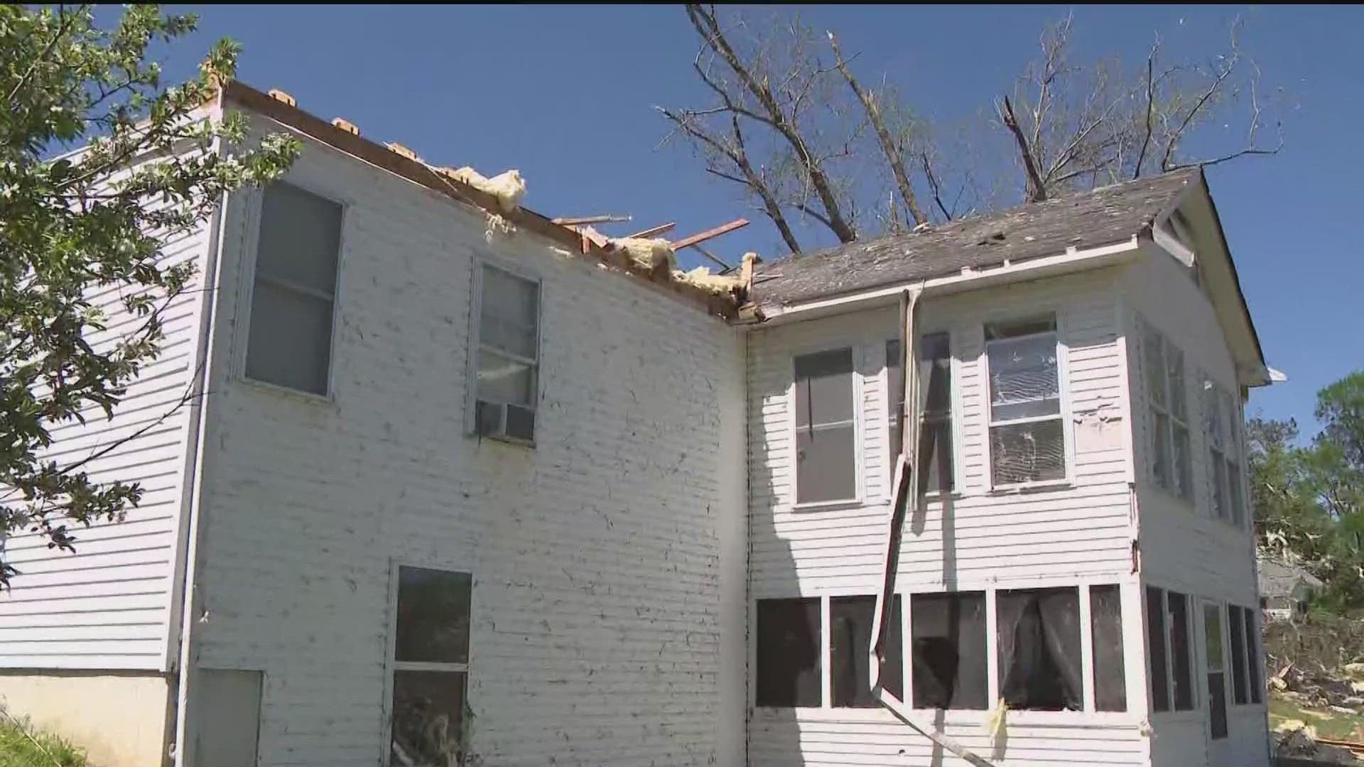 11Alive Meteorologist Melissa Nord explained how National Weather Service crews are working to determine the path and strength of the tornado.