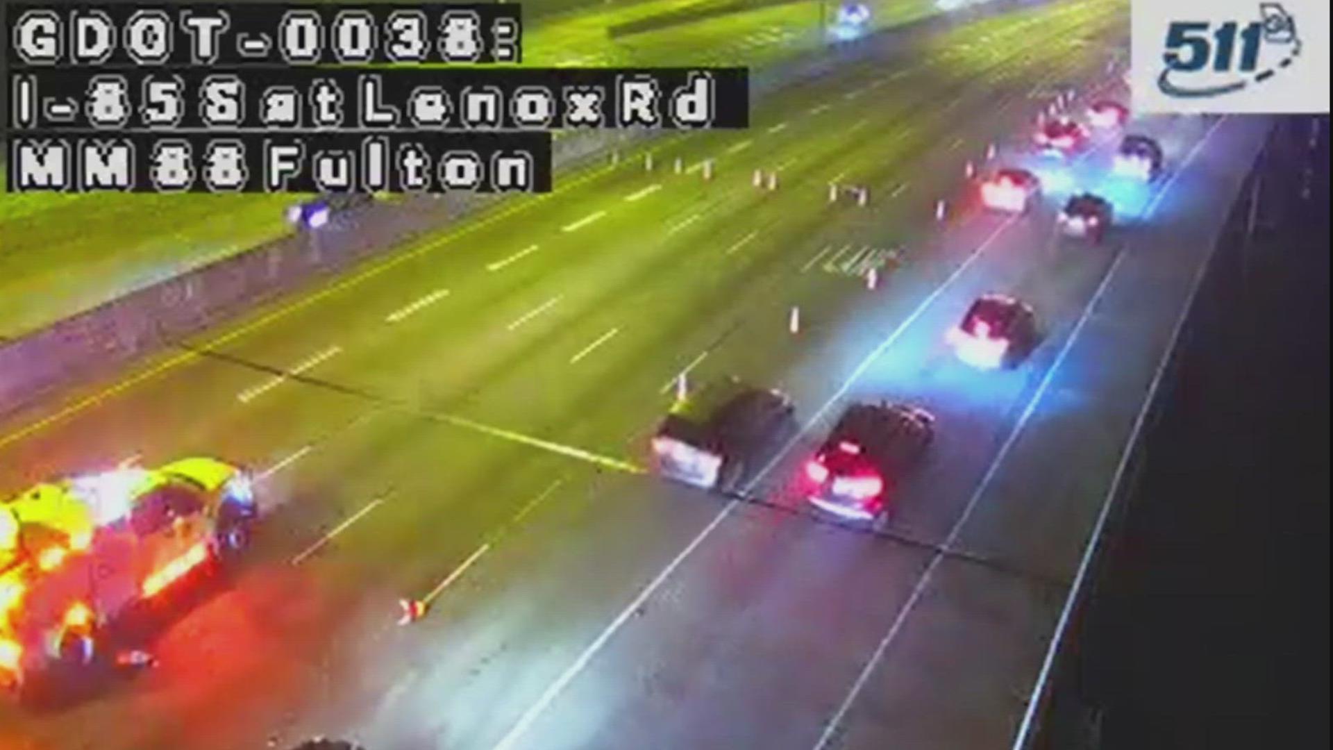 2 found dead in pedestrian accident on I-85 South, lanes closed ...