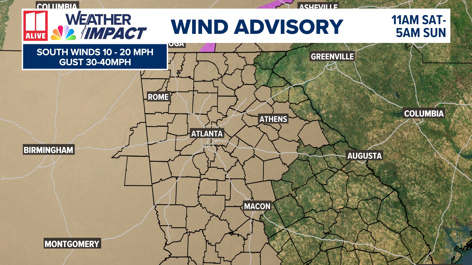 Weather Impact Alert | Severe storms north Georgia, metro Atlanta this ...