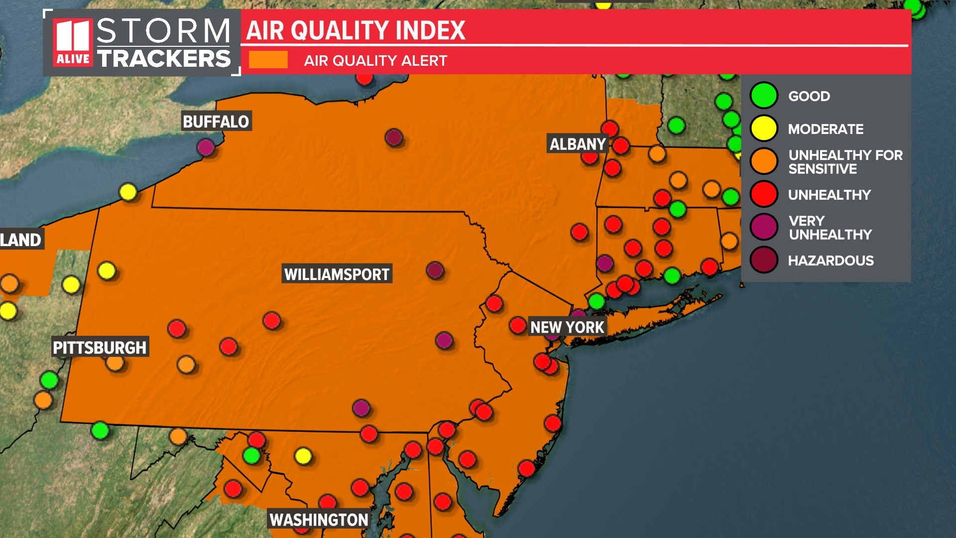 Air quality Atlanta impact Canadian wildfire smoke