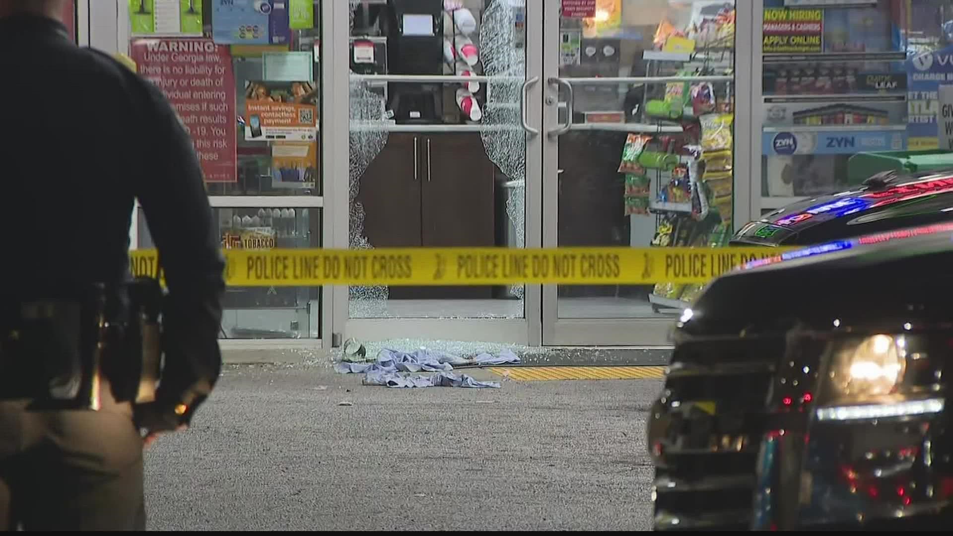 The shooting happened outside a BP gas station at the intersection of 14th Street New and Atlant Drive around 9 p.m. Wednesday.