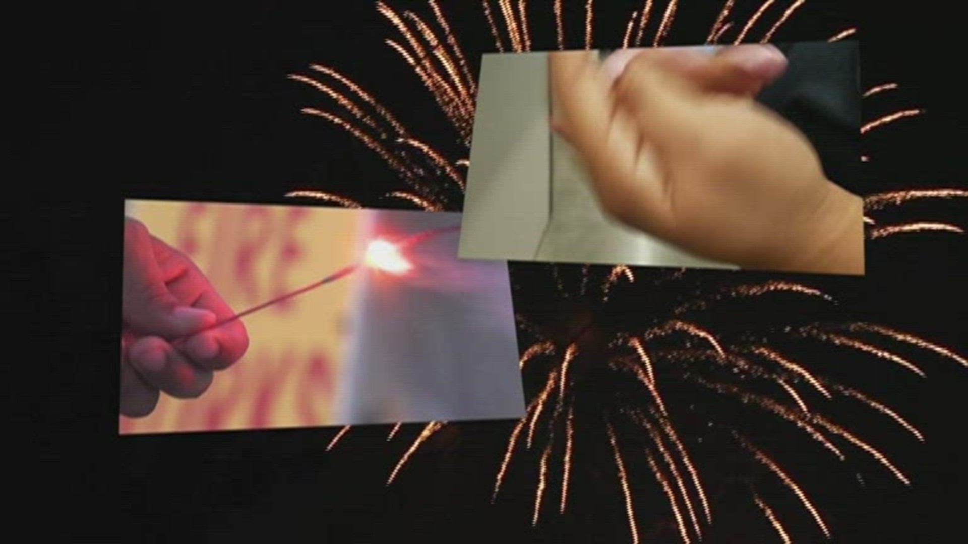 Medical professionals say lighting fireworks after hand sanitizer use could lead to injuries.