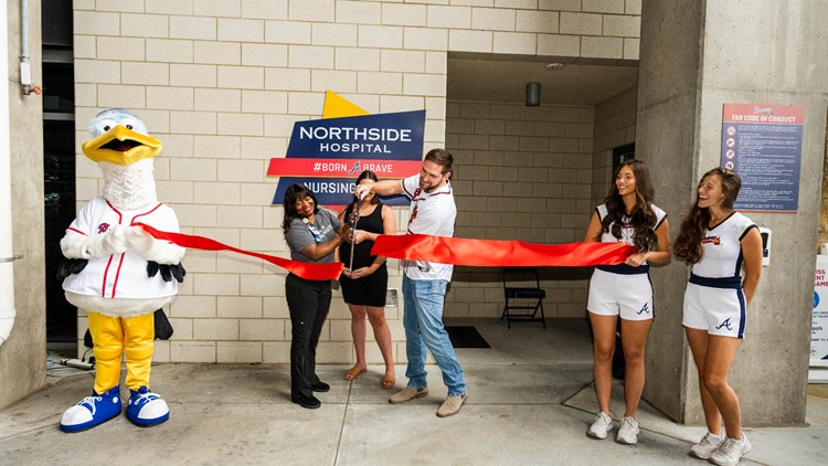 Northside Hospital and the Atlanta Braves unveil new nursing lounge at Truist Park