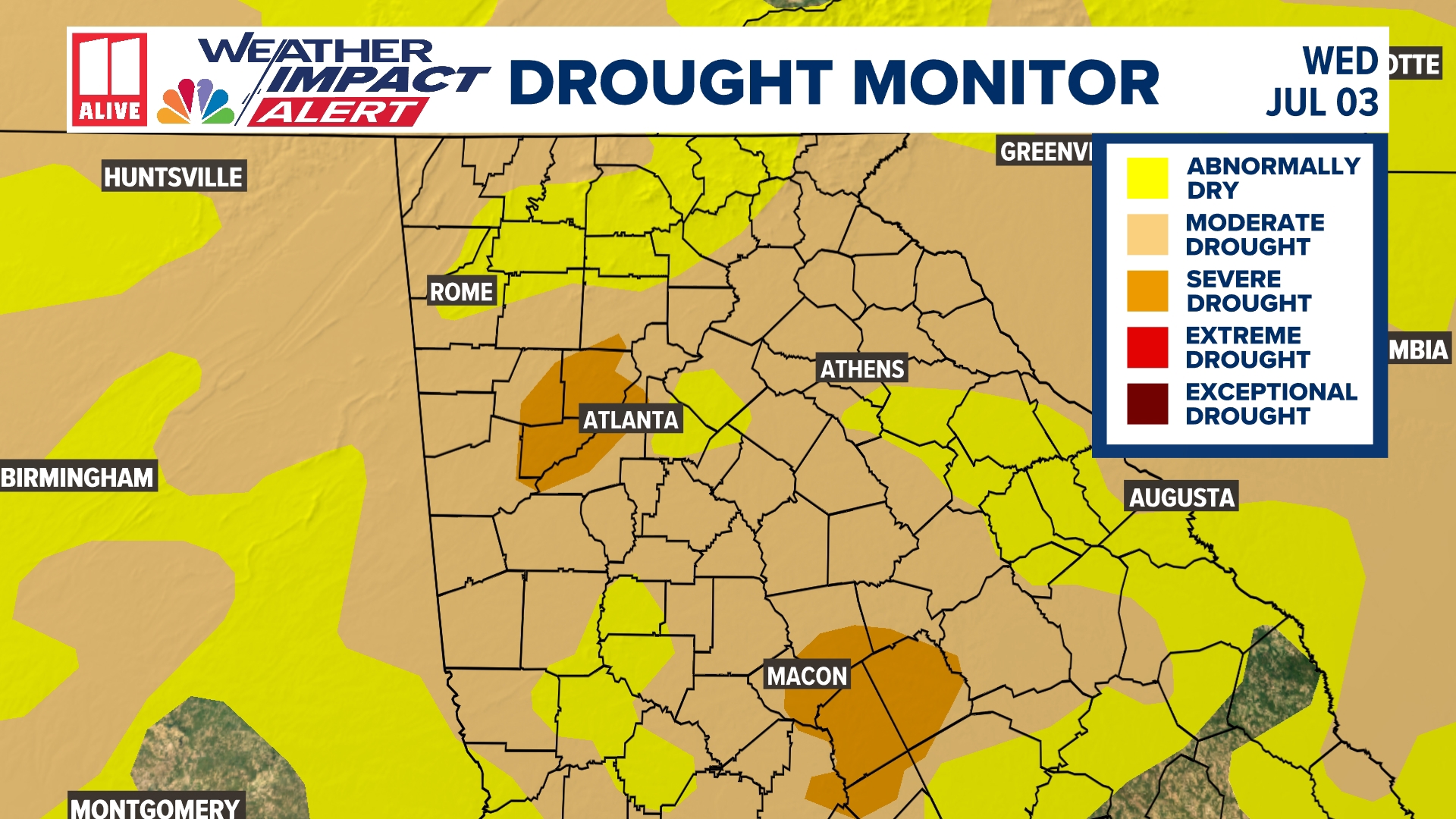 The hot and drought June has led to a rapid drought development