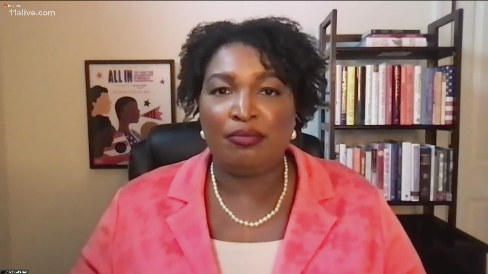 Stacey Abrams has been hailed as the architect who turned Georgia blue. The one-time Georgia gubernatorial candidate said this is only the beginning.