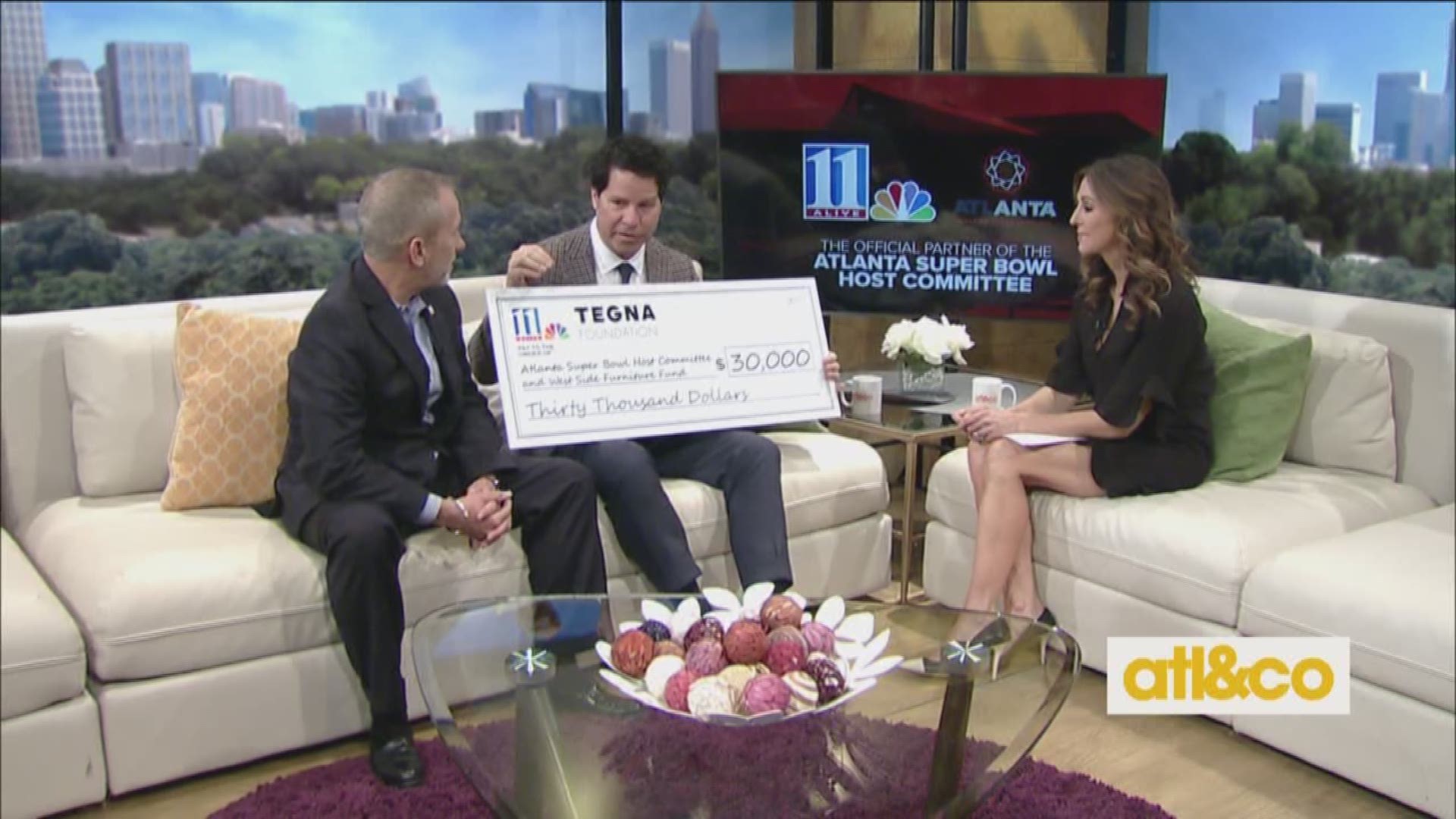 11Alive and the TEGNA Foundation are proud to partner with the Atlanta Super Bowl Host Committee and support their Legacy 53 Foundation with a $30,000 grant for the Westside Future Fund.
