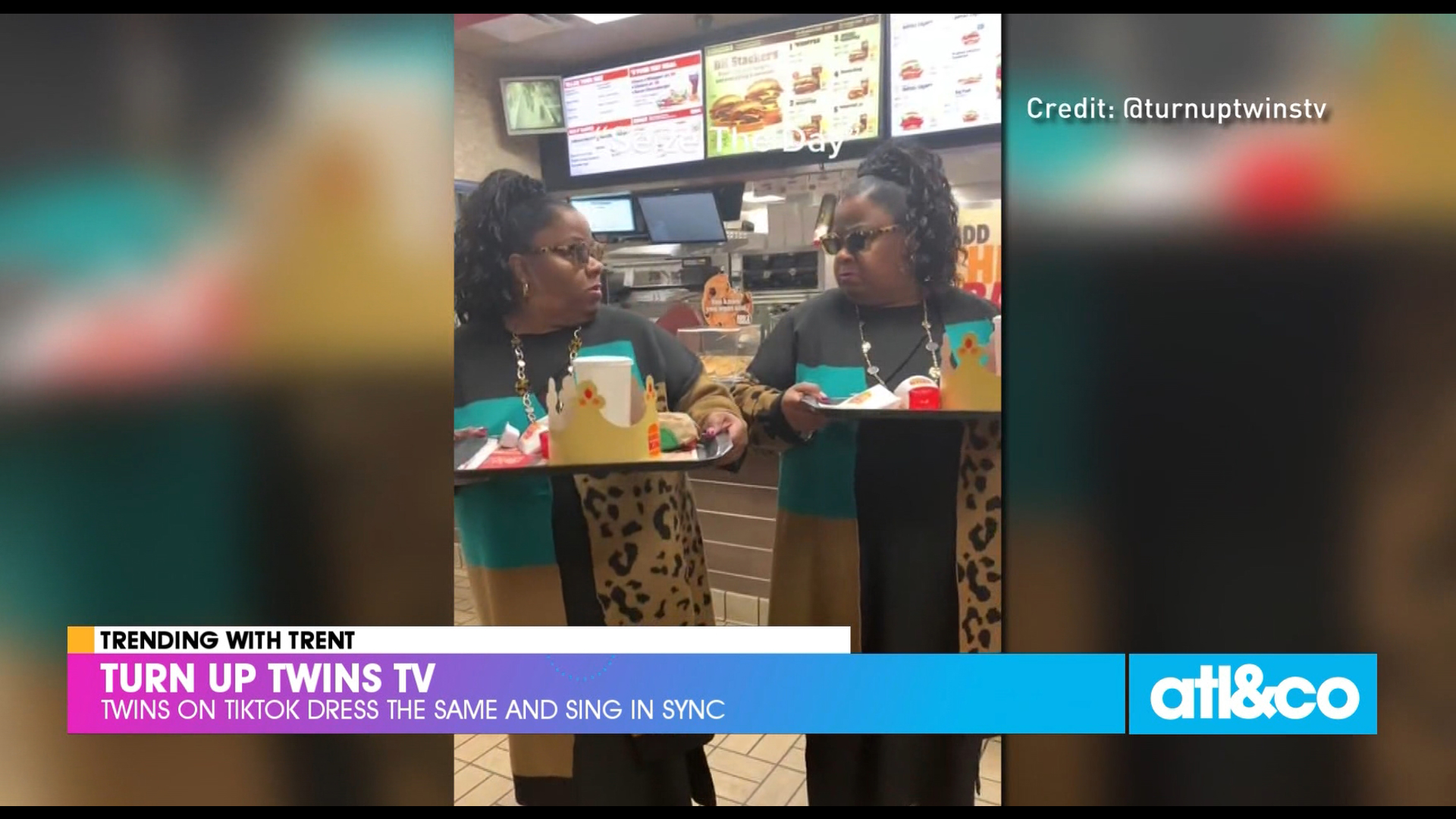 These TikTok twins @turnuptwinstv are queens at Burger King, finding steals and deals at Ross, and singing all the while.