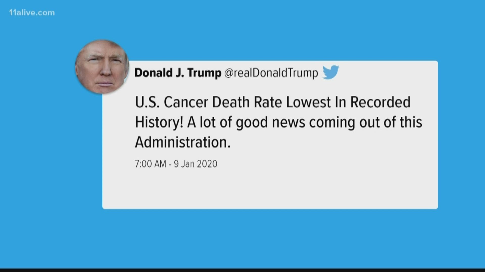 A day after congratulating his administration for the dramatic drop in cancer deaths, critics ask if it's true he tried to cut cancer research funds.