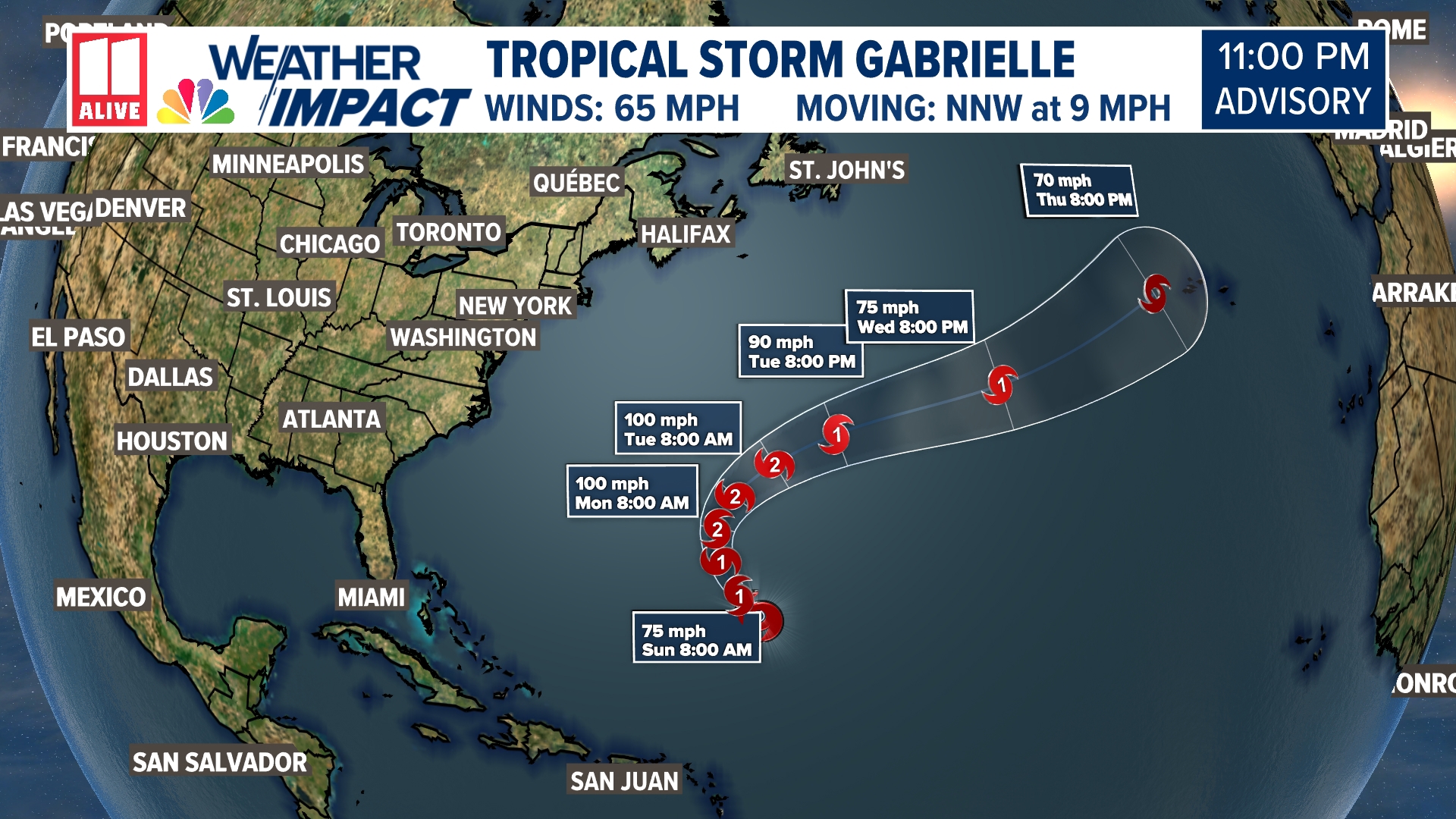 Tropical Depression Seven forms in central Atlantic | 11alive.com
