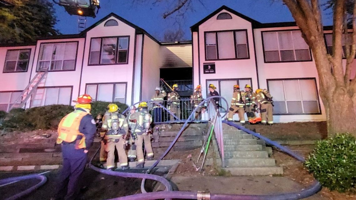 The Everett apartments fire Club Place County