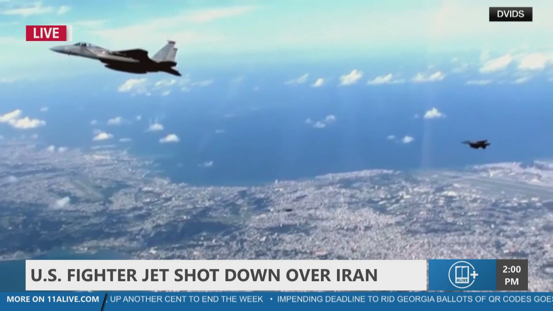 U.S. fighter jet shot down over Iran | 11alive.com