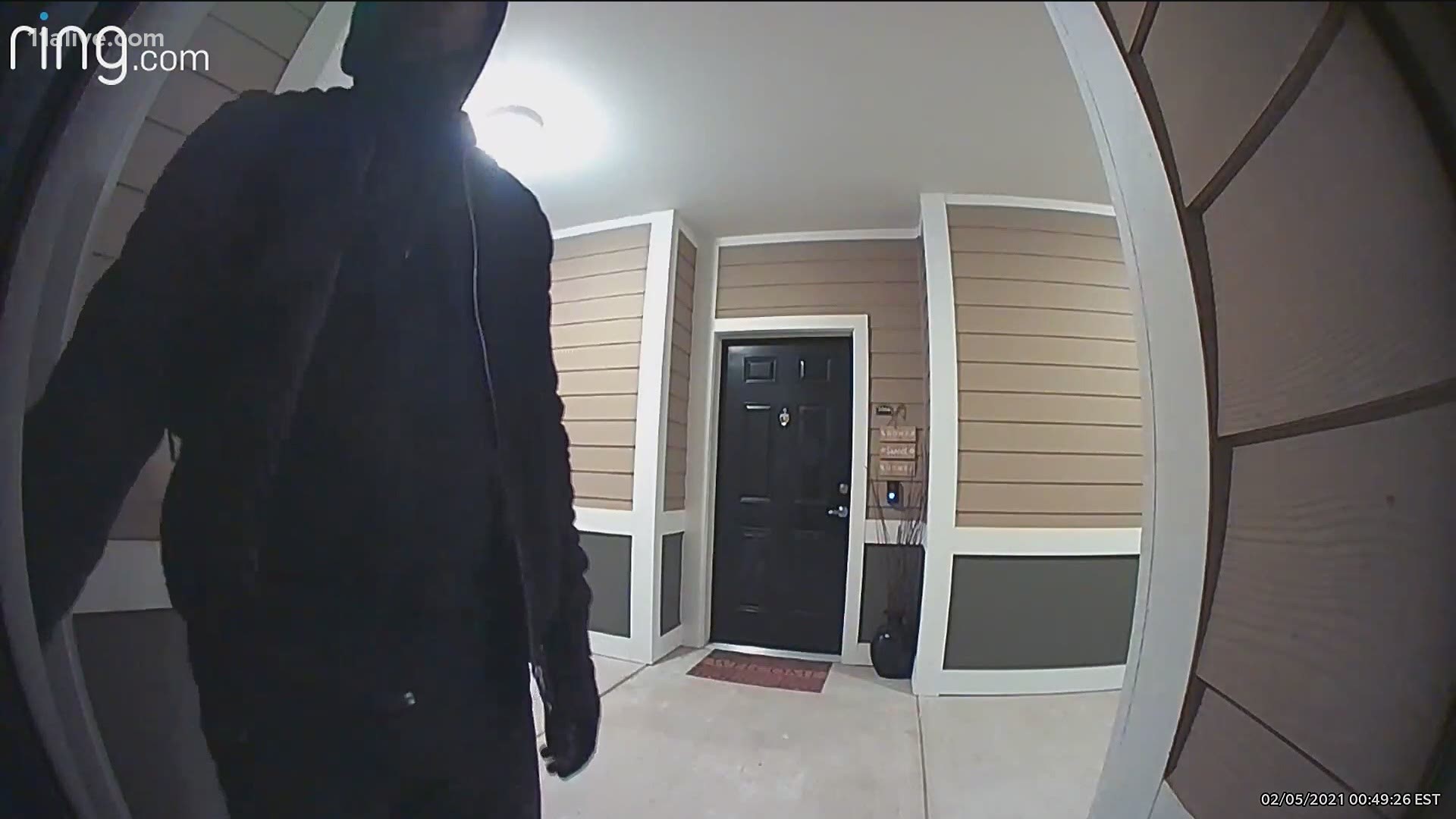 Police said the man they believe committed the assault was caught on a neighbor's doorbell camera.