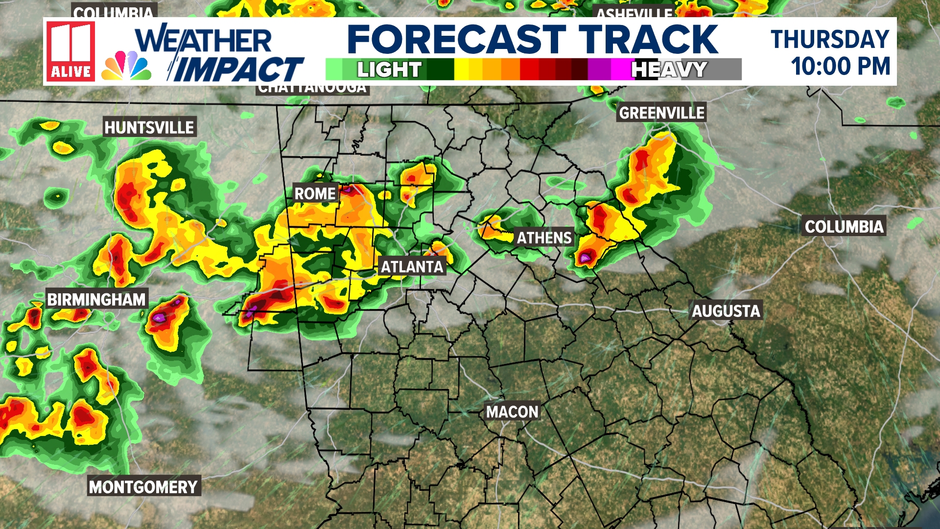 Thunderstorms hit north Georgia Thursday night | 11alive.com