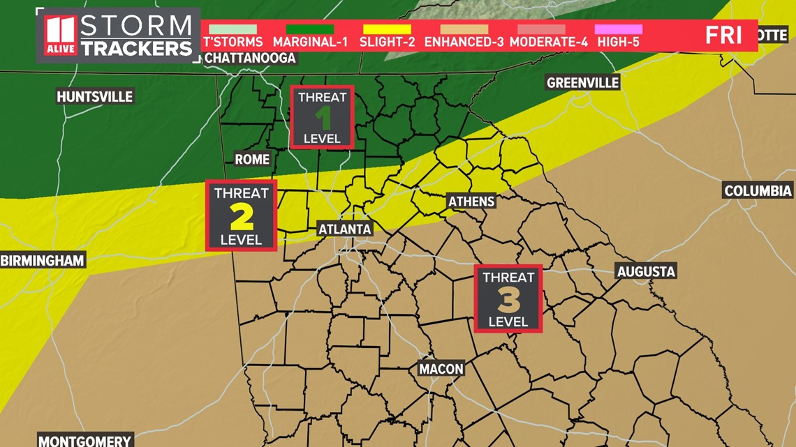 Atlanta weather | Timeline for Friday storms - Vimarsana News