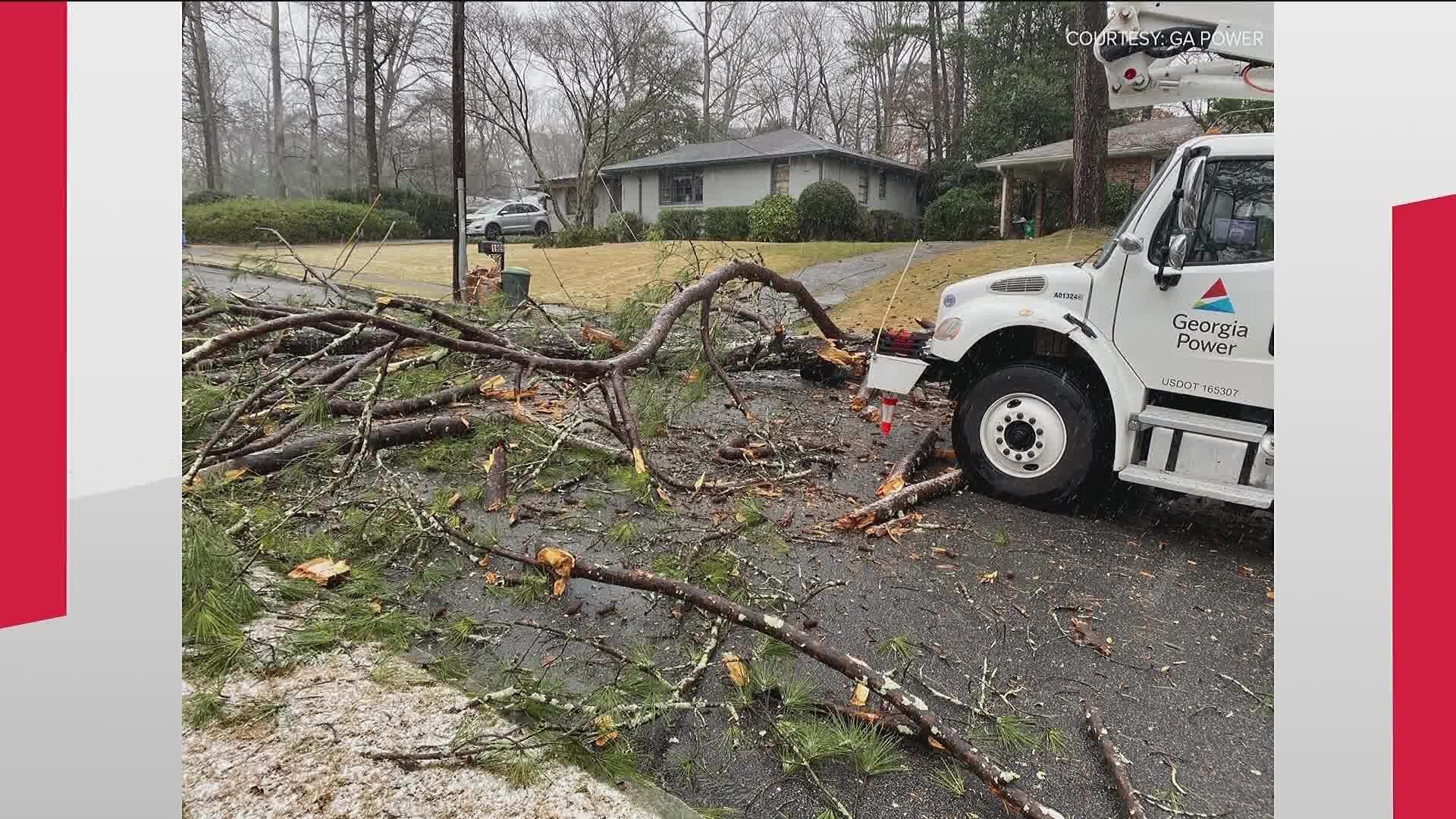 There are still a handful of customers without power in metro Atlanta. Here are some tips to keep in mind why crews are still working.