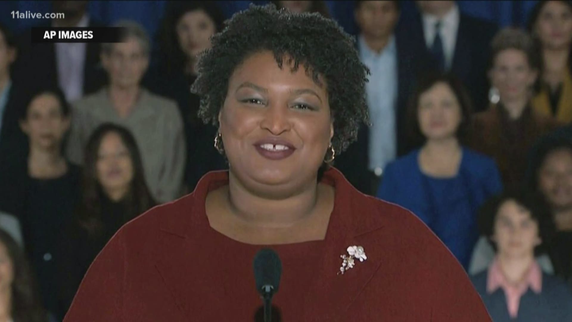 Abrams said she decided not to run because she wants to be of service to the candidates that have robust ideas.