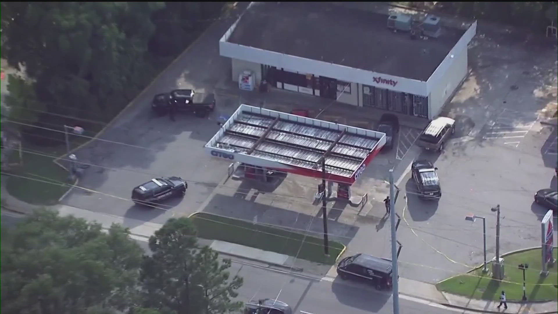 Authorities responded to a Citgo gas station shortly after 4:50 p.m. at the 2300 block of Columbia Drive.