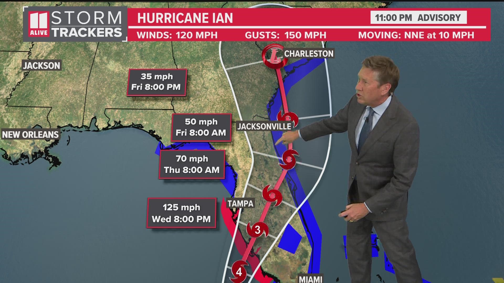 Hurricane Ian intensified to a category 3 storm as it made landfall over Cuba. It is expected to continue strengthening before making landfall in Florida.