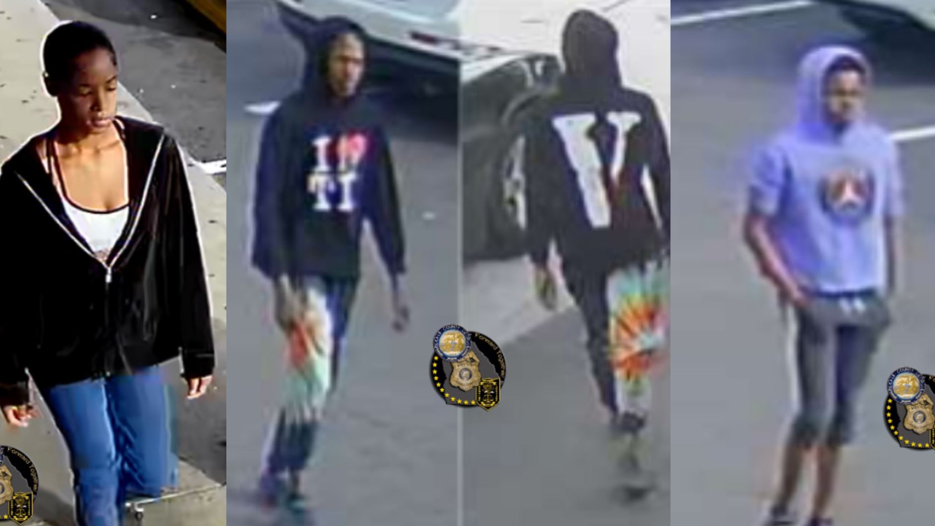 DeKalb Police on Wednesday released photos of people they said they are looking to question in a murder that happened at a Chevron gas station the day before.