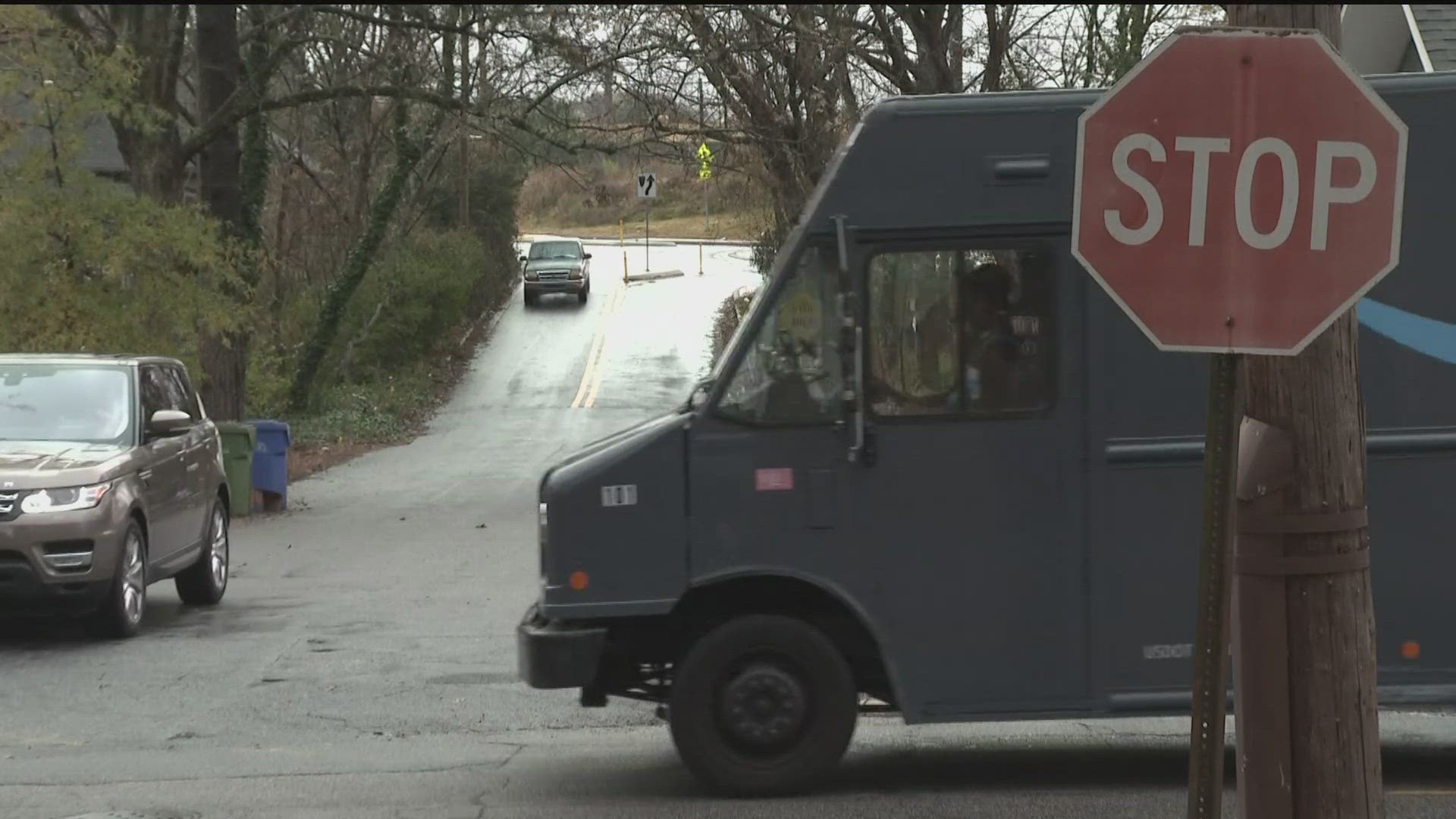 Delivery trucks are driving up concerns in one Atlanta neighborhood.