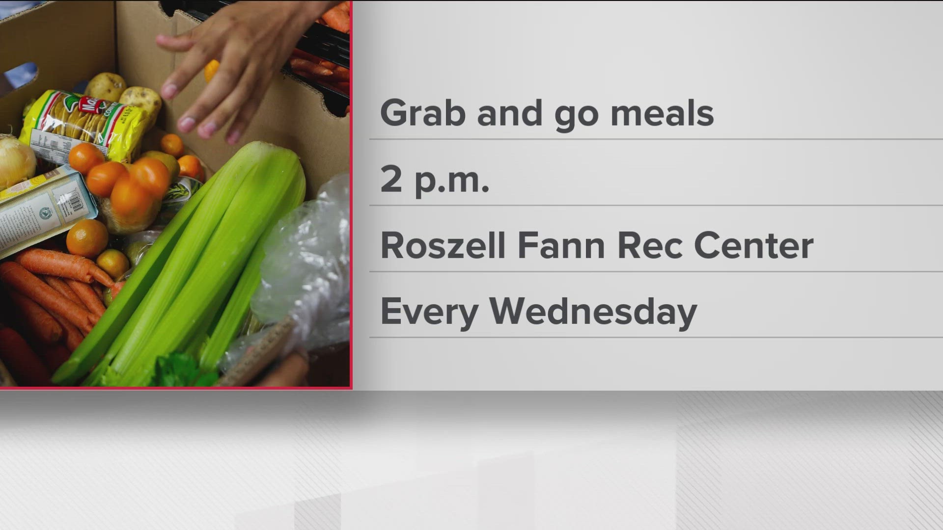 It starts at 2 p.m. at the Roszell Fann Rec. Center.