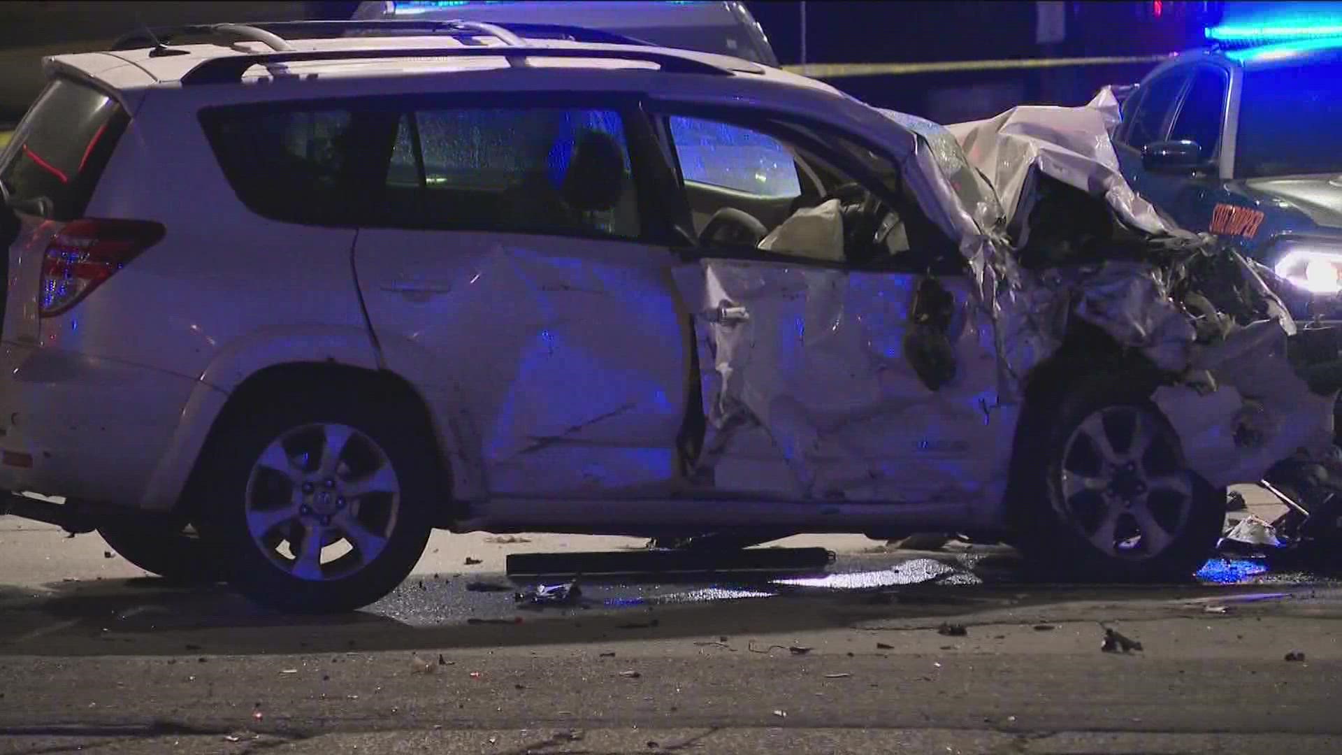 Deadly crash on Northside Drive at 14th Street in Midtown Atlanta