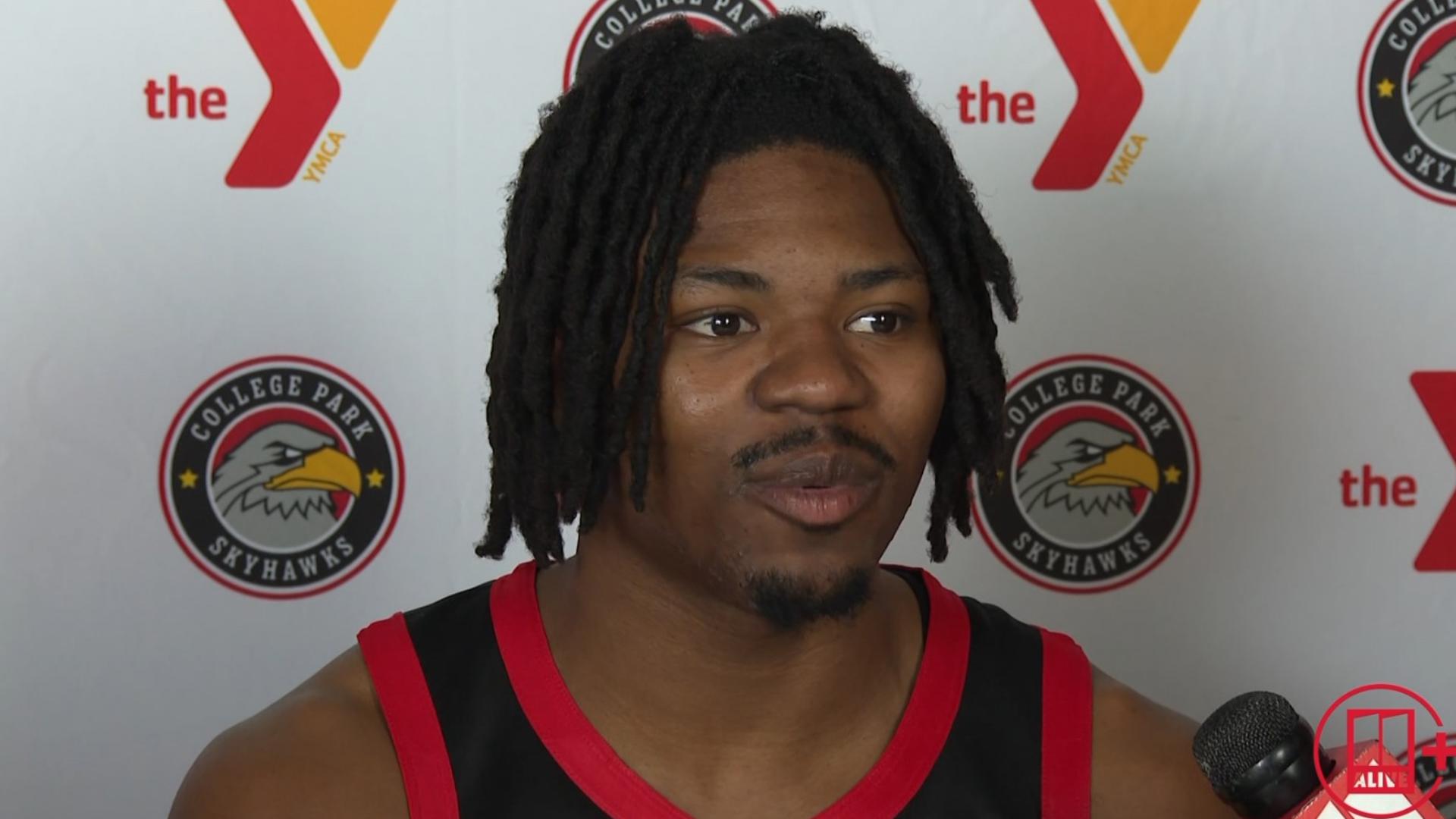 Terrell Burden was a Kennesaw State basketball team member under Amir Abdur-Rahim. He now plays for the Hawks' G-League affiliate, the College Park Skyhawks