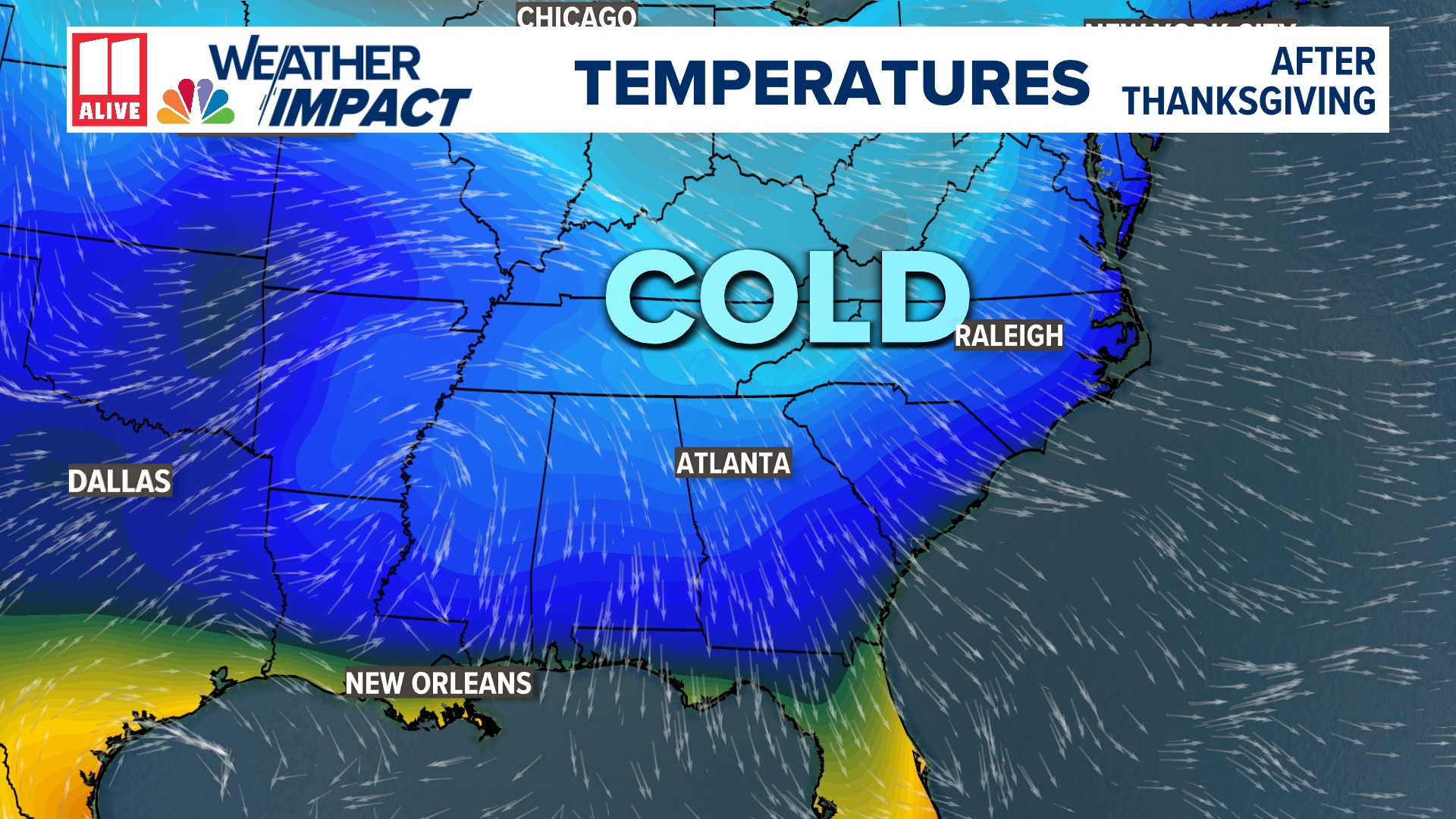 Lows drop into the 20s by early next week