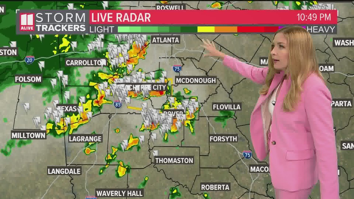 Heavy rain, storms sweep through metro Atlanta