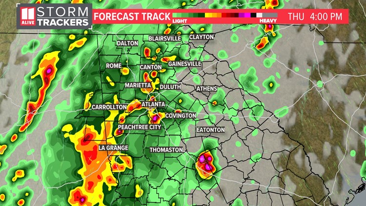 Afternoon forecast for Thursday, May 26th